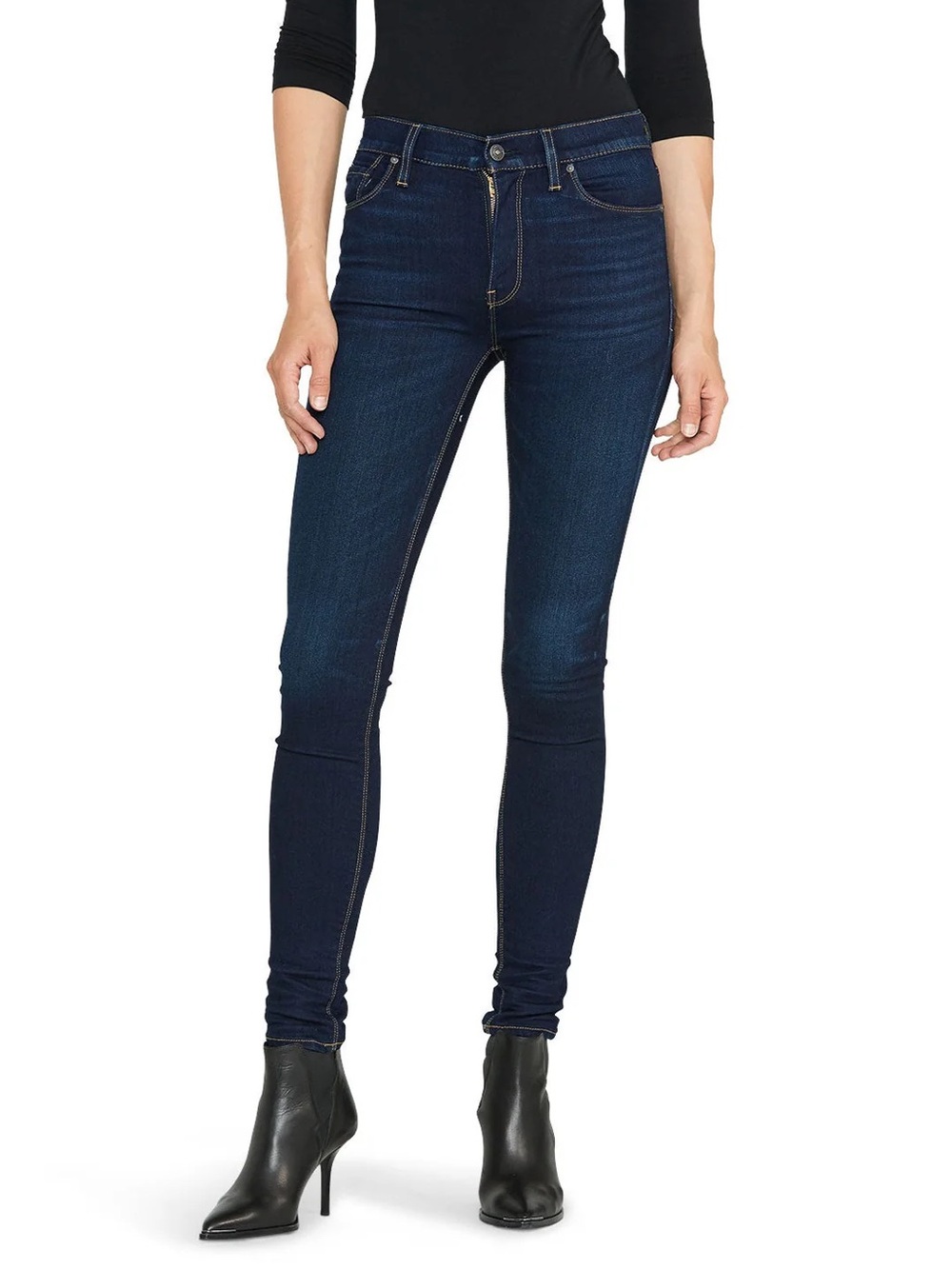 HUDSON Barbara Super Skinny Dark Blue Jeans